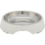 Bowl, melamine/stainless steel, 0.2 l/ø 14 cm, white