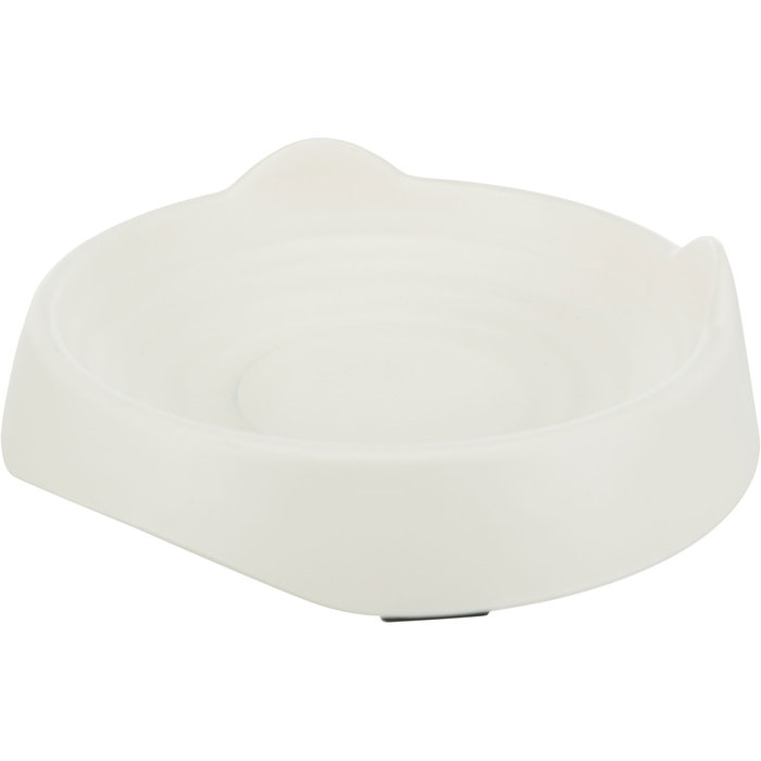 Bowl, cat head, melamine, 0.25 l/ø 17 cm, white