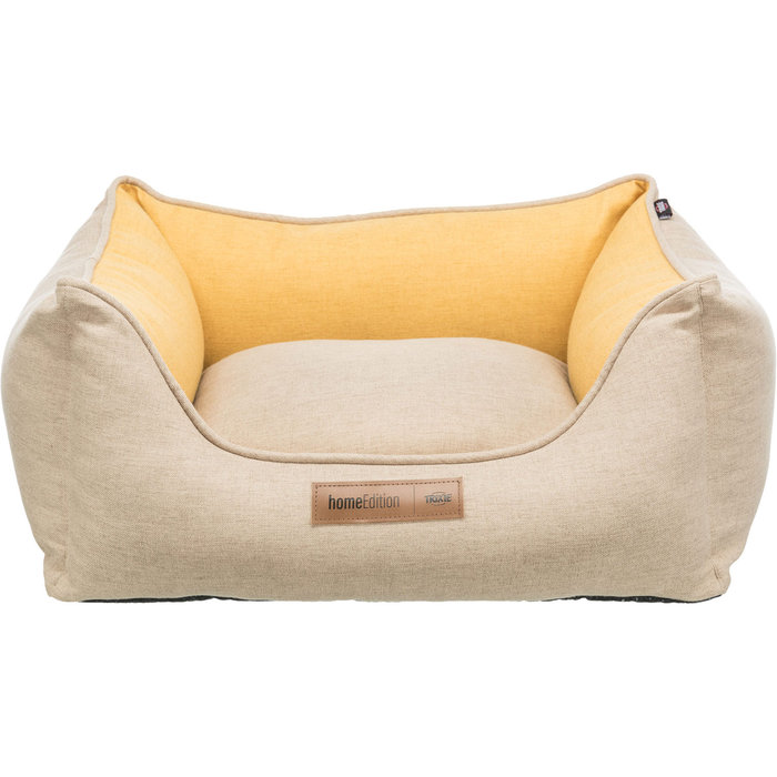Lona bed, square, 80 × 60 cm, sand/yellow