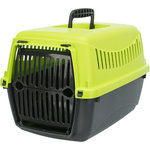 Capri XS transport box, XS: 26 × 25 × 39 cm, anthracite/green