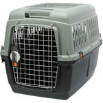 Transportín Be Eco Giona 4, S–M: 50 × 51 × 70 cm, Antracita/Gris-Verde