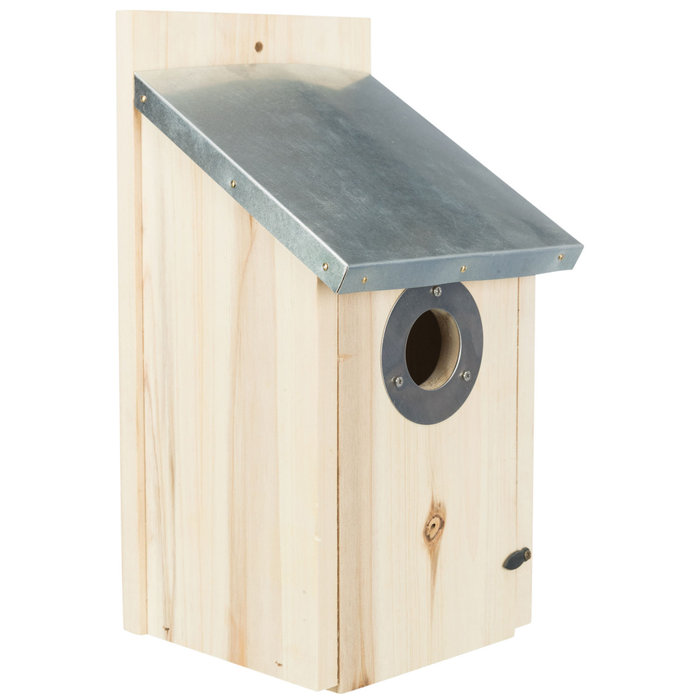 Caja nido para estorninos, madera de pino, 18 × 31 × 16 cm/ø 4.5 cm