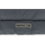 Colchoneta Farello, felpa/tejido madera, 110 × 75 cm, Blanco-Gris/Gris