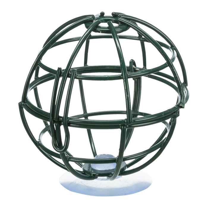Soporte de bolas de grasa para el cristal de la ventana, metal, ø 7 cm, Verde oscuro