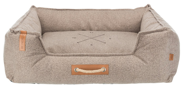 BE NORDIC Föhr Soft bed, 120 × 95 cm, sand