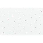 Place mat paw prints, 44 × 28 cm, white