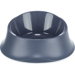 Bowl, plastic/rubber ring, 1 l/ø 25 cm, blue