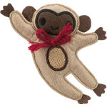 Monkey, fabric, catnip, 12 cm