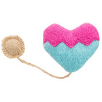 Heart, fabric, catnip, 8 cm/18 cm