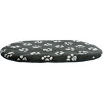 Jimmy cushion, oval, 86 × 56 cm, black