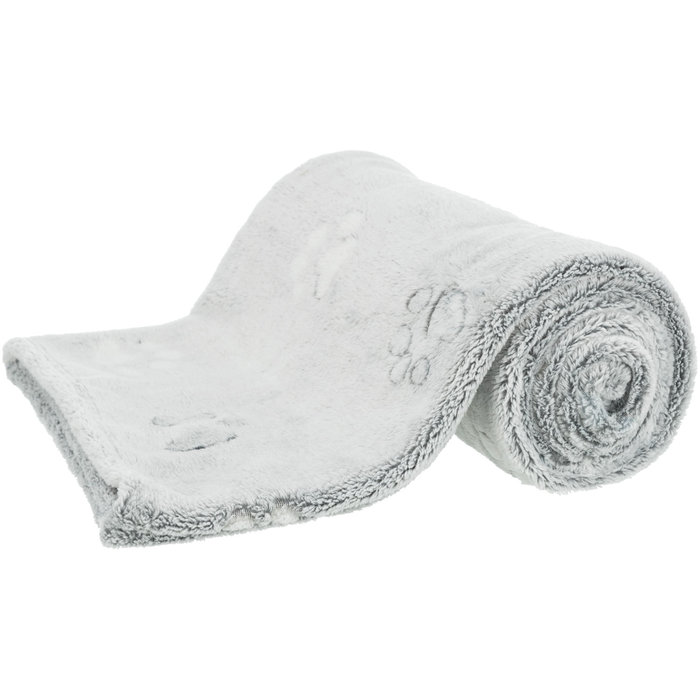 Nando blanket, soft fleece, 150 × 100 cm, light grey