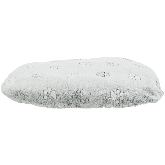 Nando cushion, oval, 105 × 75 cm, light grey