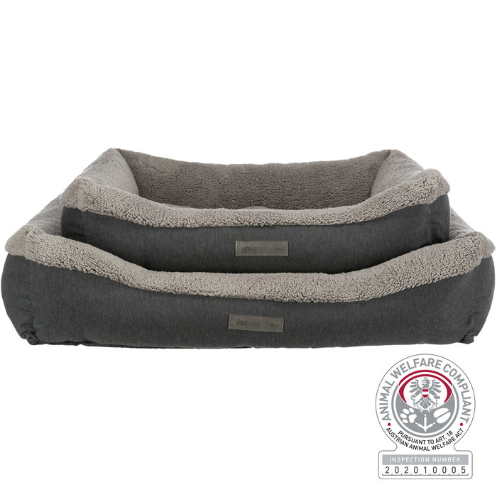 Cama vital Bendson, 110 × 85 cm, Gris oscuro/Gris claro