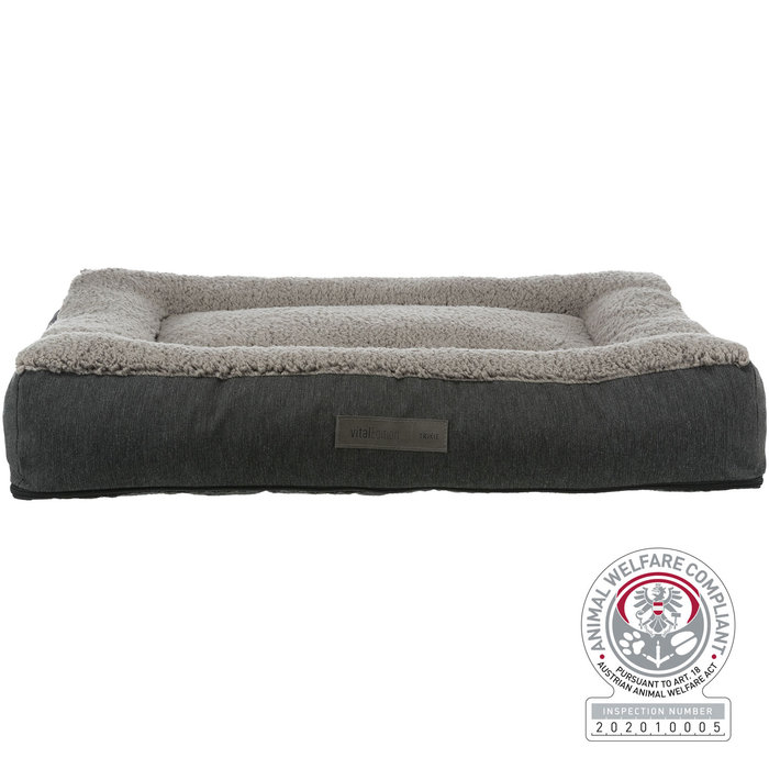 Cojín Vital Bendson, 120 × 80 cm, Gris oscuro/Gris claro