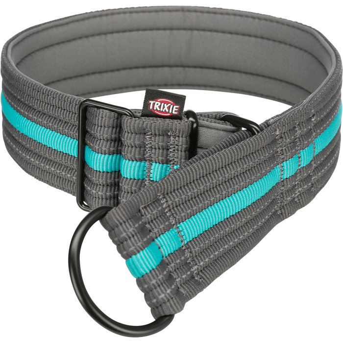 Fusion Collar de Educación, extra ancho, L–XL, 48–58 cm/50 mm, Grafito/Azul océano