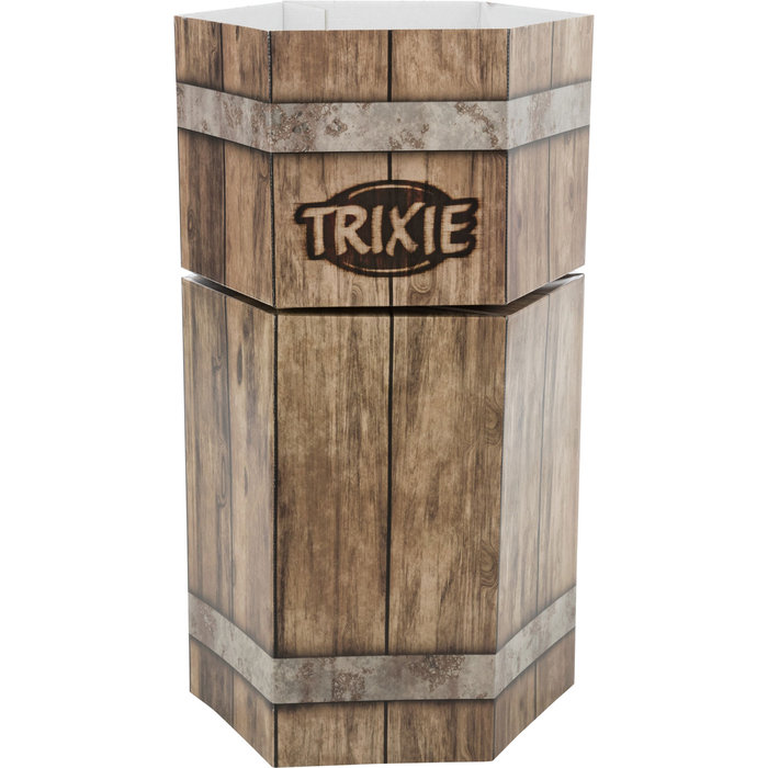 Expositor hexagonal, Imitación madera, 40 x 76 x 40 cm