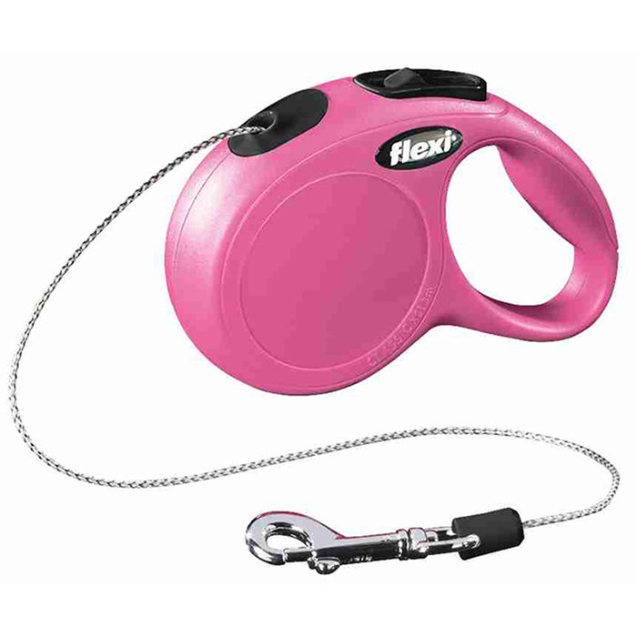 flexi New CLASSIC, Cuerda enrollable, XS, 3 m, Rosa
