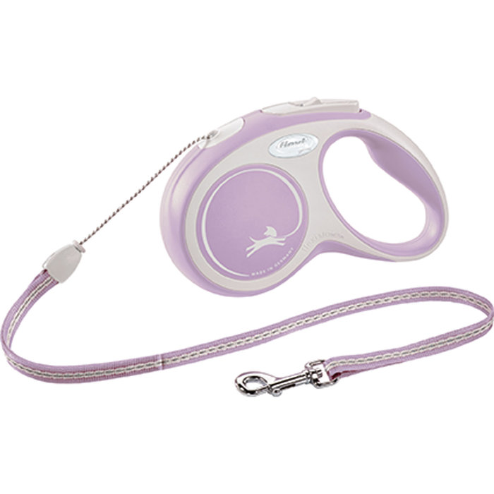 flexi New COMFORT, cord leash, M: 8 m, pink