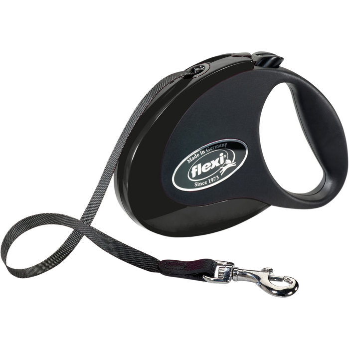 flexi STYLE, tape leash, M: 5 m, black