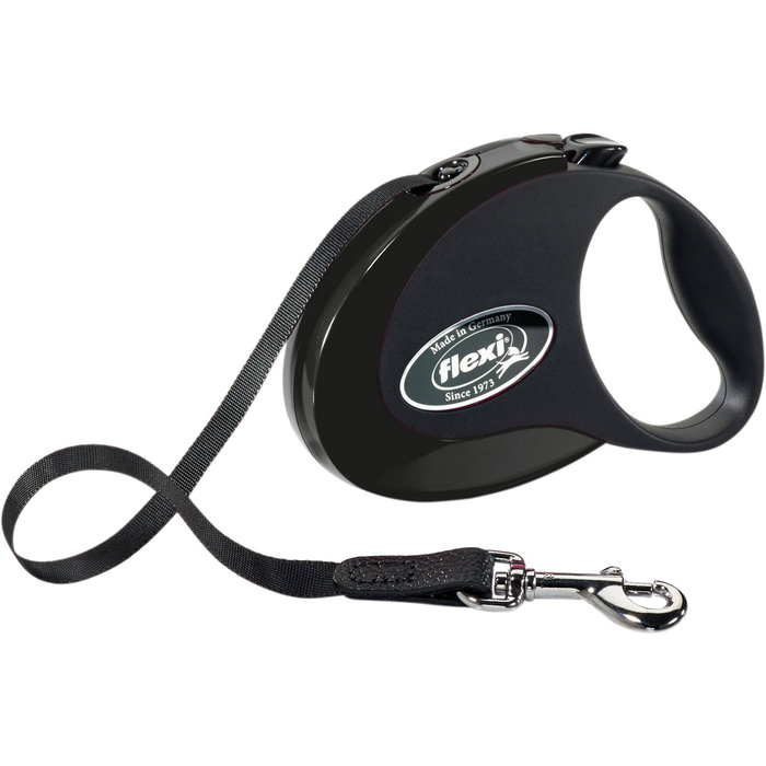 flexi STYLE, Cinta Enrollable, S: 3 m, Negro