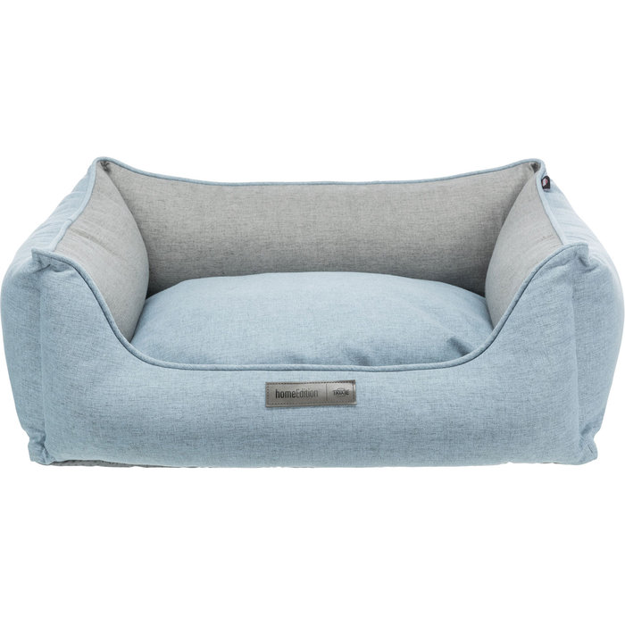 Lona bed, square, 80 × 60 cm, light blue/grey