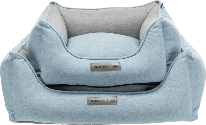 Cama Lona, cuadrado, 80 × 60 cm, Rosa/Gris