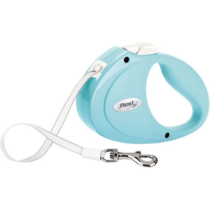 flexi PUPPY, tape leash, XS: 2 m, light blue