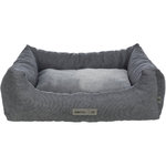 Cama Liano, cuadrada, 100 × 80 cm, Gris