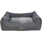 Liano bed, square, 120 × 90 cm, grey
