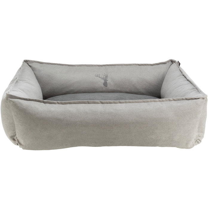 Leni bed, square, 100 × 70 cm, sand/grey