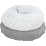 Harvey bed, round, ø 45 cm, grey/white-black