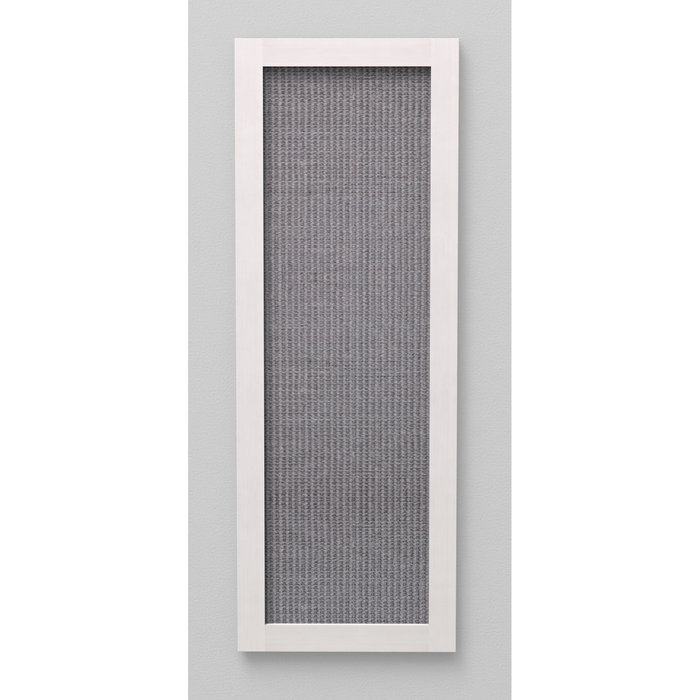 Tabla Rascadora para montar en la pared, 28 × 78 cm, Gris-Blanco