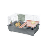 Jaula Roedor RONNY 80, 2ND LIFE, 80x48.5x42cm, Blanco/Azul