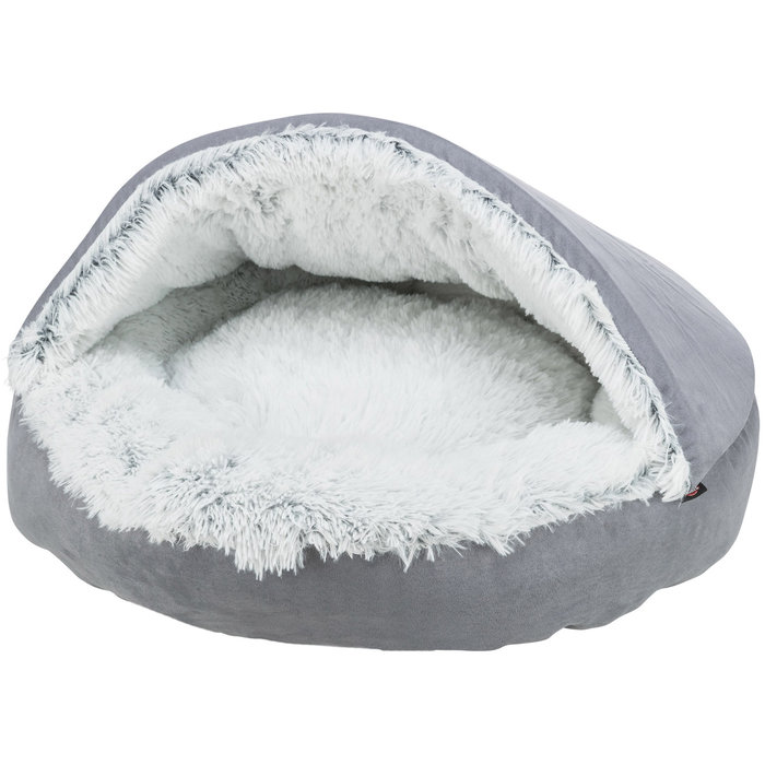 Cueva Cama Harvey, gris/blanco-negro,  ø 70 cm