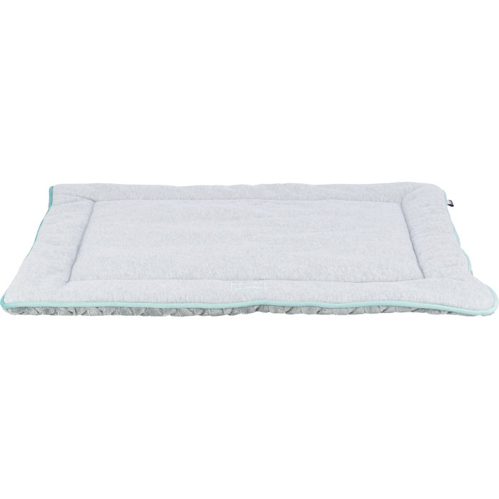 Junior lying mat, square, 70 × 50 cm, light grey/mint