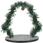 Arco de Navidad para masaje y cuidado del pelo, gato, 44 × 42 cm