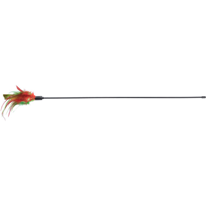 Varita de Navidad con plumas, plástico, 50 cm