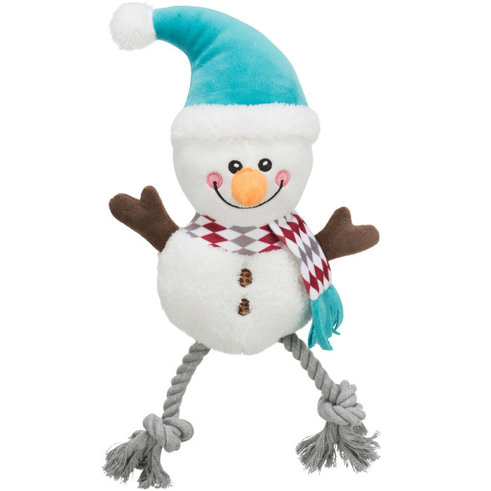 Xmas snowman, plush/cotton, 41 cm