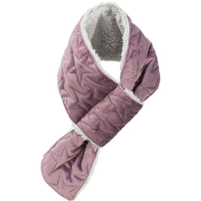 12 Xmas scarf, velvet look/plush