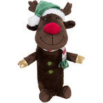 Reno de Navidad crujiente, felpa, 45 cm