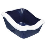 Cleany Cat cat litter tray, with rim, 45 × 29 × 54 cm, white