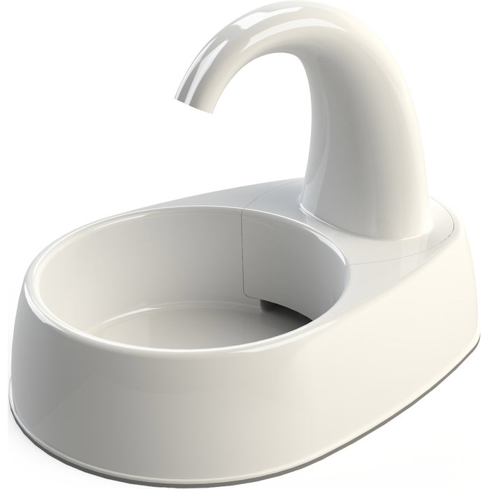 Fuente Chorro curveado , Blanco, 2,5 l/25 × 24,5 × 35 cm