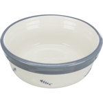 Bowl, ceramic, 0.3 l/ø 12 cm, white/blue-grey