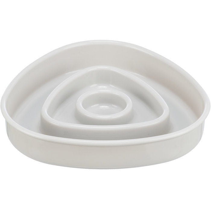 Slow Feeding bowl, plastic/TPR, 0.35 l/15 × 15 cm, grey