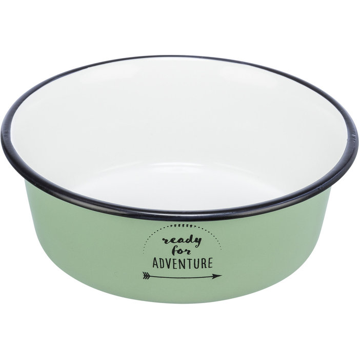 Comedero, esmalte/acero inoxidable , Verde, 1,9 l/ø 21 cm