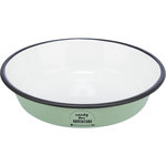 Comedero, esmalte/acero inoxidable , Verde, 0,2 l/ø 12 cm