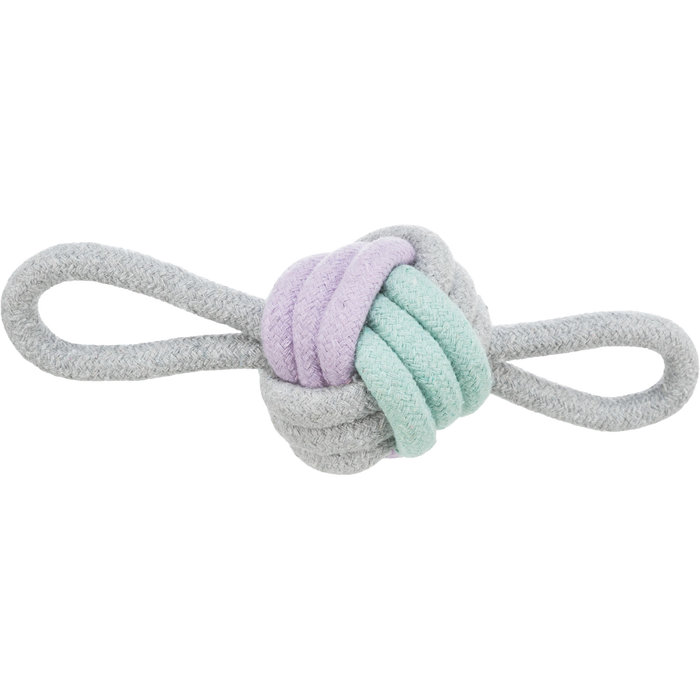 Junior Knot ball with 2 hand loops, rope, ø 9/25 cm