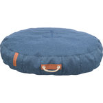 BE NORDIC Föhr cushion, oval, 100 × 70 cm, blue
