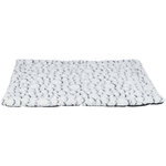 Colchoneta Mila, Blanco-Gris, 100 × 70 cm