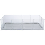 Indoor enclosure, metal/plastic, 140 × 35 × 70 cm, white